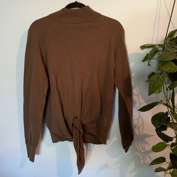 Rosebullet Tops - Rosebullet sweater tie up high neck jumper